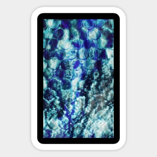 Abstract Blue Rounds Sticker